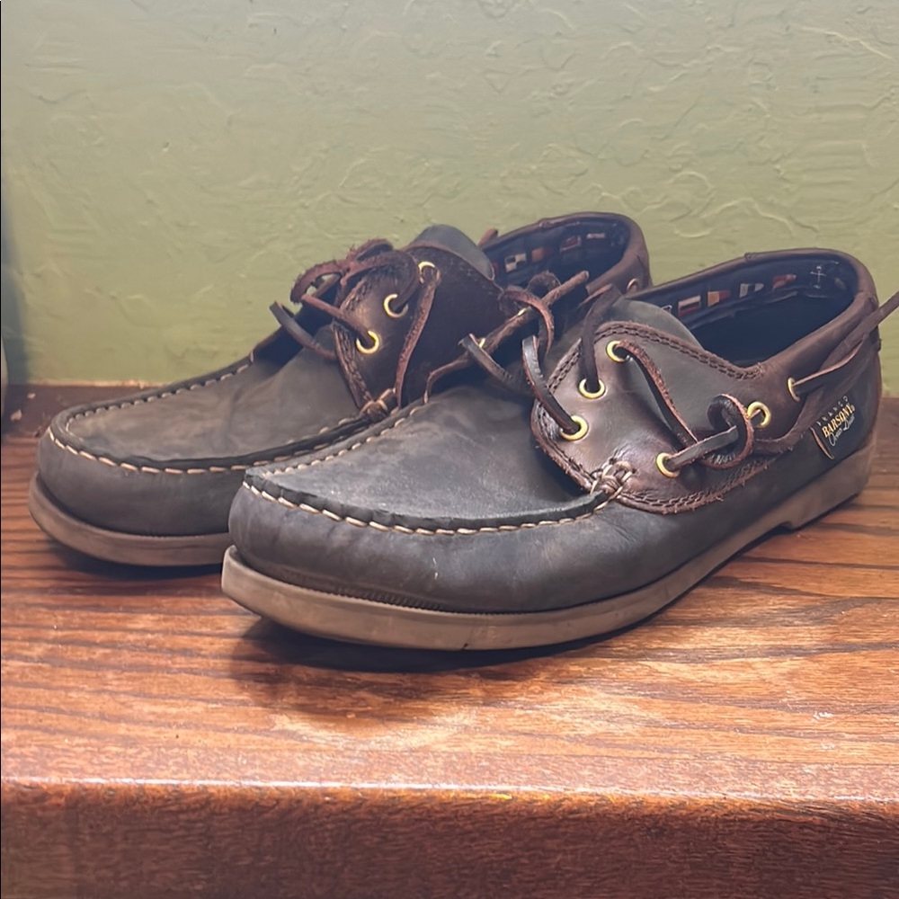 Franco Barcony Men's Blue Leather Boat Shoes
